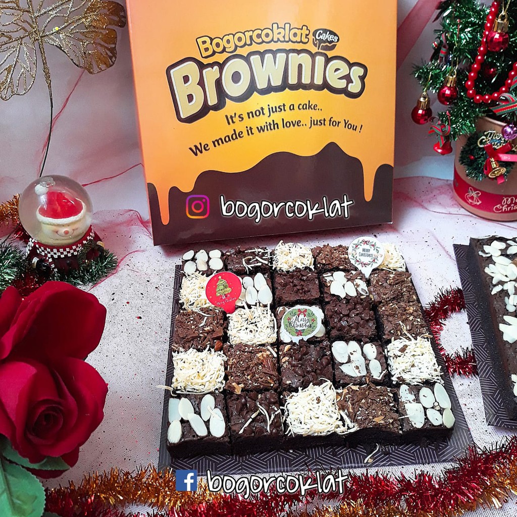 

Kue Natal Brownies Coklat Sekat Mix