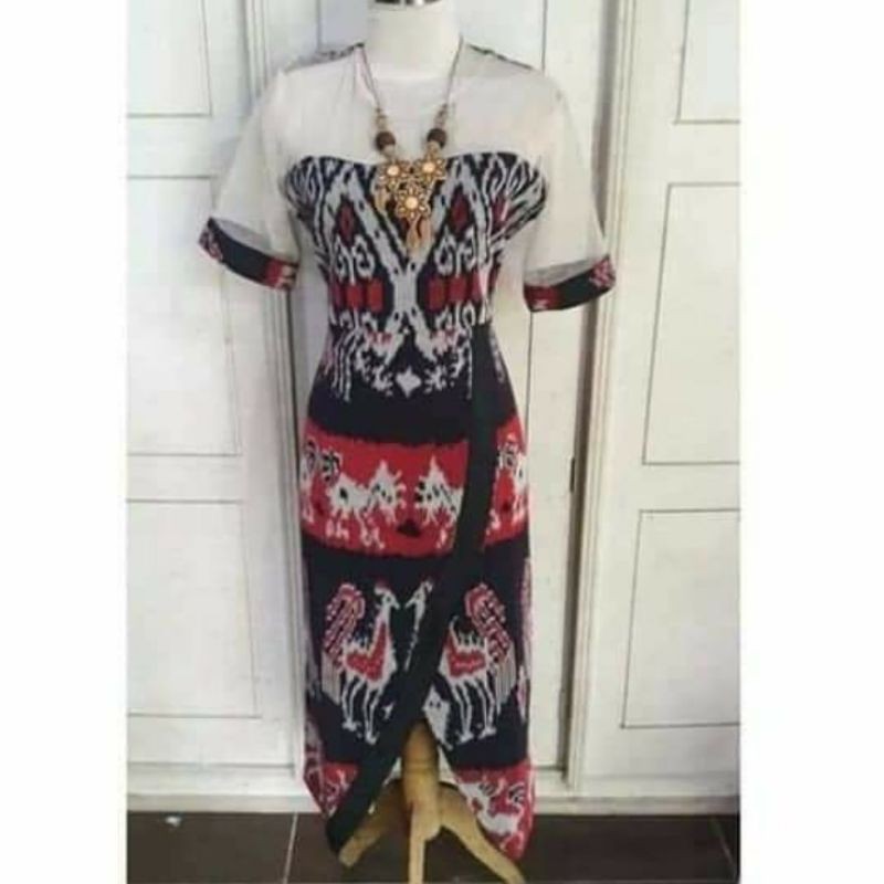 Beli Dress Tenun Ntt Mix Tulle Seetracker Indonesia