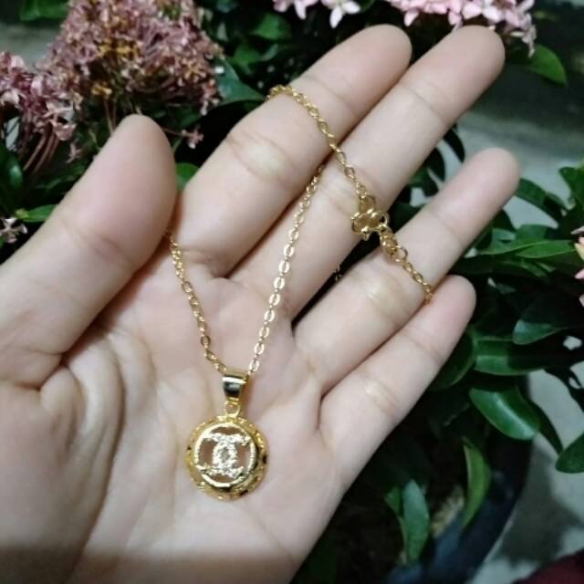 kalung emas chanel emas xuping imitasi