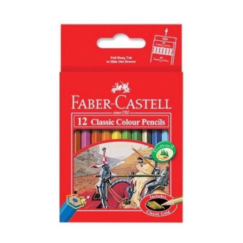 

Pensil Warna Faber Castell 12 warna pendek classic ( 1set/12wrn )