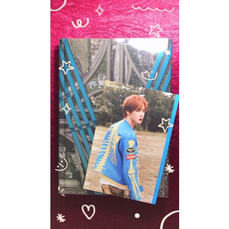 album only wayv kickback stranger ver + postcard kun + poster owhat stranger ver xiaojun