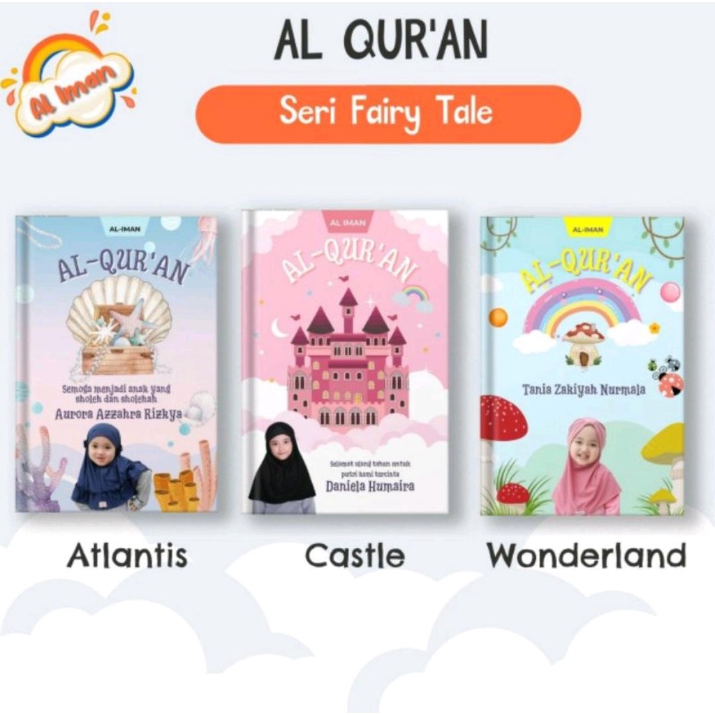 Al - Quran Anak Custom Nama & Foto Al Qur'an Hafalan Junior Al Iman
