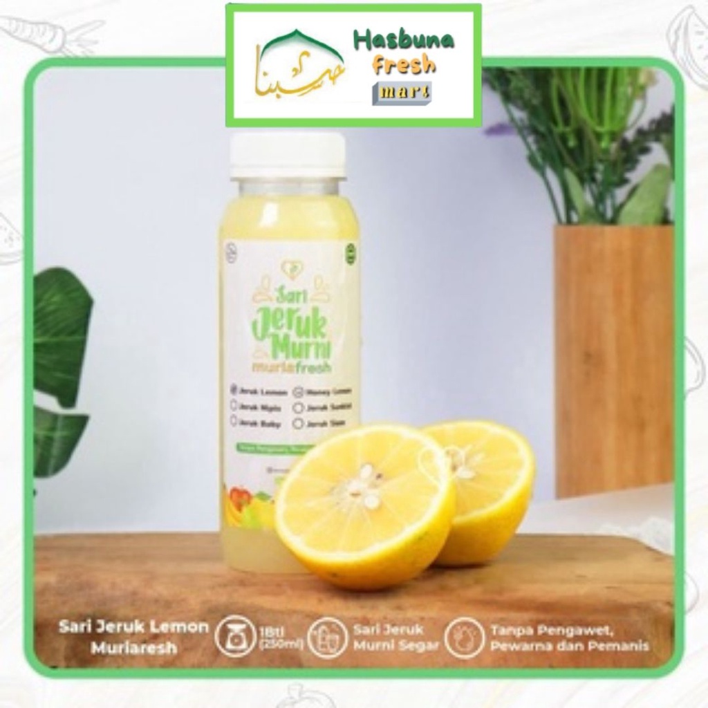 

Sari Jeruk Lemon Hasbuna fresh mart 250ml