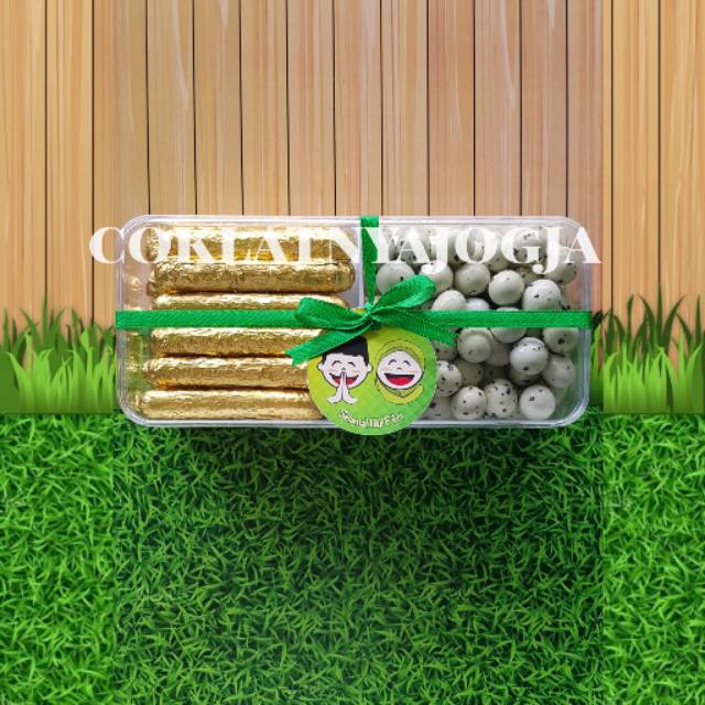 Coklat Lagie Kemasan Toples Sekat 2 Isi Stik dan Planet