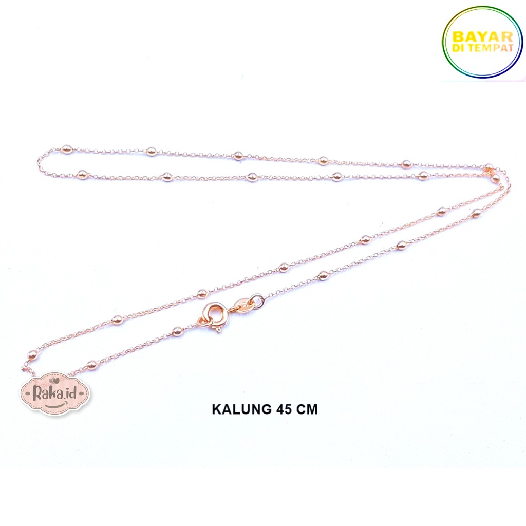 RAKA Acc - Kalung Wanita Rantai Kalung Motif Bola Kecil Xuping Perhiasan Cantik Wanita 321