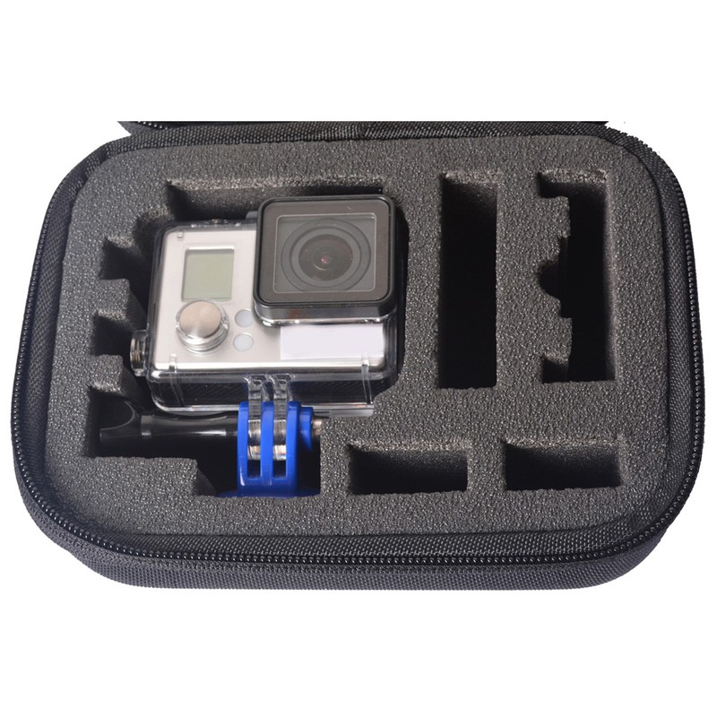 Shockproof Storage Case Small Size For Xiaomi Yi / GoPro - Black i1282