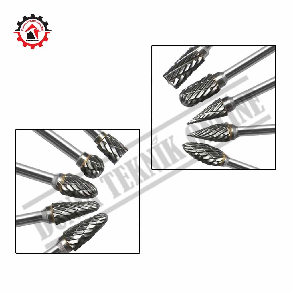 Mata Bor Tuner Tunner Cuner Besi Kayu Mini Die Grinder SET 10PCS Murah