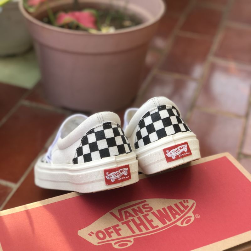 ( NEW BOX ) sepatu pria wanita VANS SLIP ON CHEKERBOARD Catur OG