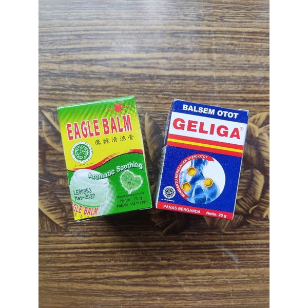 Balsem Otot GELIGA 20gr dan Balsem Lang 20gr