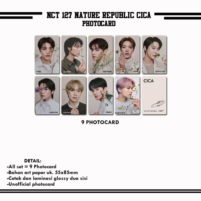 NCT 127 NATURE REPUBLIC CICA PHOTOCARD