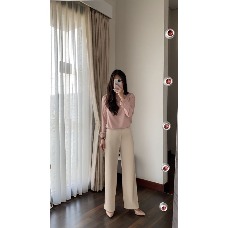 bridget pants (bukan scuba) culotte kulot lurus highwaist premium best seller