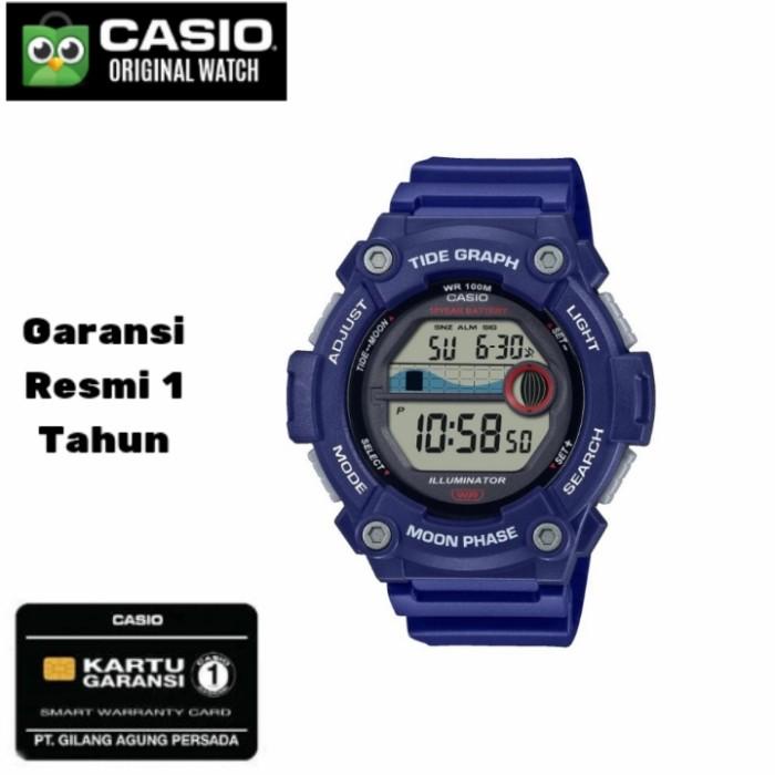 Casio Illuminator / Jam Tangan Pria Digital Casio WS-1300H-2A Original