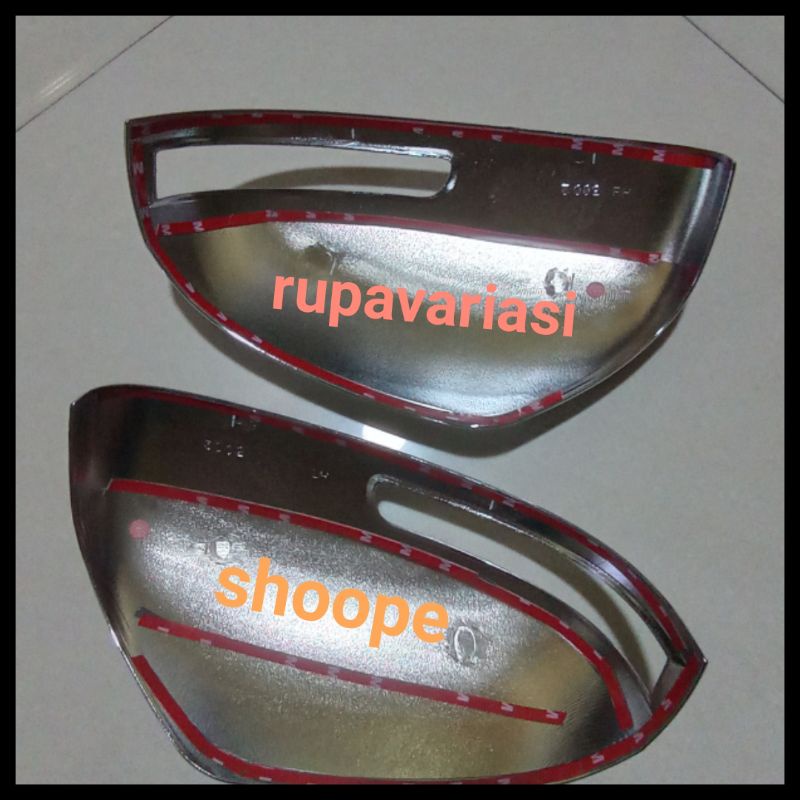 mirror cover tutup spion mobil suzuki all new ertiga 2018 sampai 2021 2019 2020 chrome crome tempel