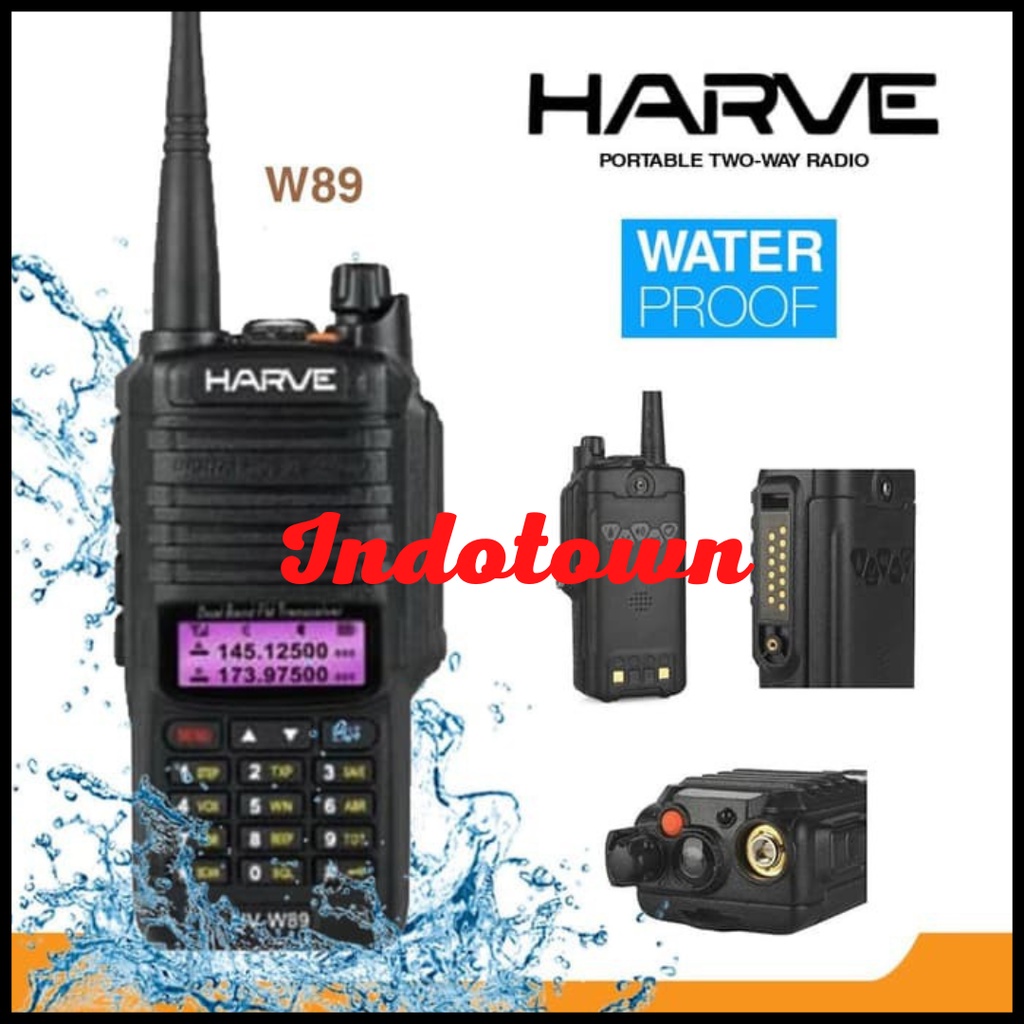 HT Harve W89 Waterproof Handy Talky Harve HV-W89 Dual Band HT Waterproof HT DustProof