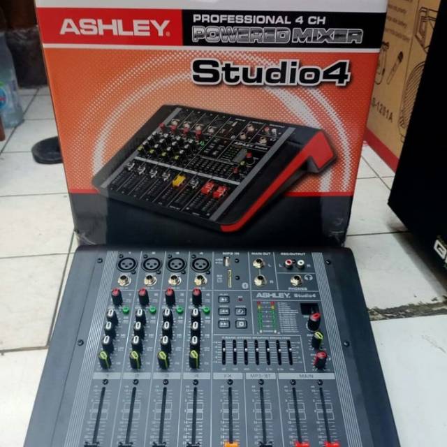 Original TERBAIK Mixer + Power Ashley Studio 4Channel Studio 4 ch USB