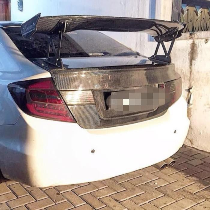 *Otomotif* spoiler gt wing js civic fd carbon kevlar