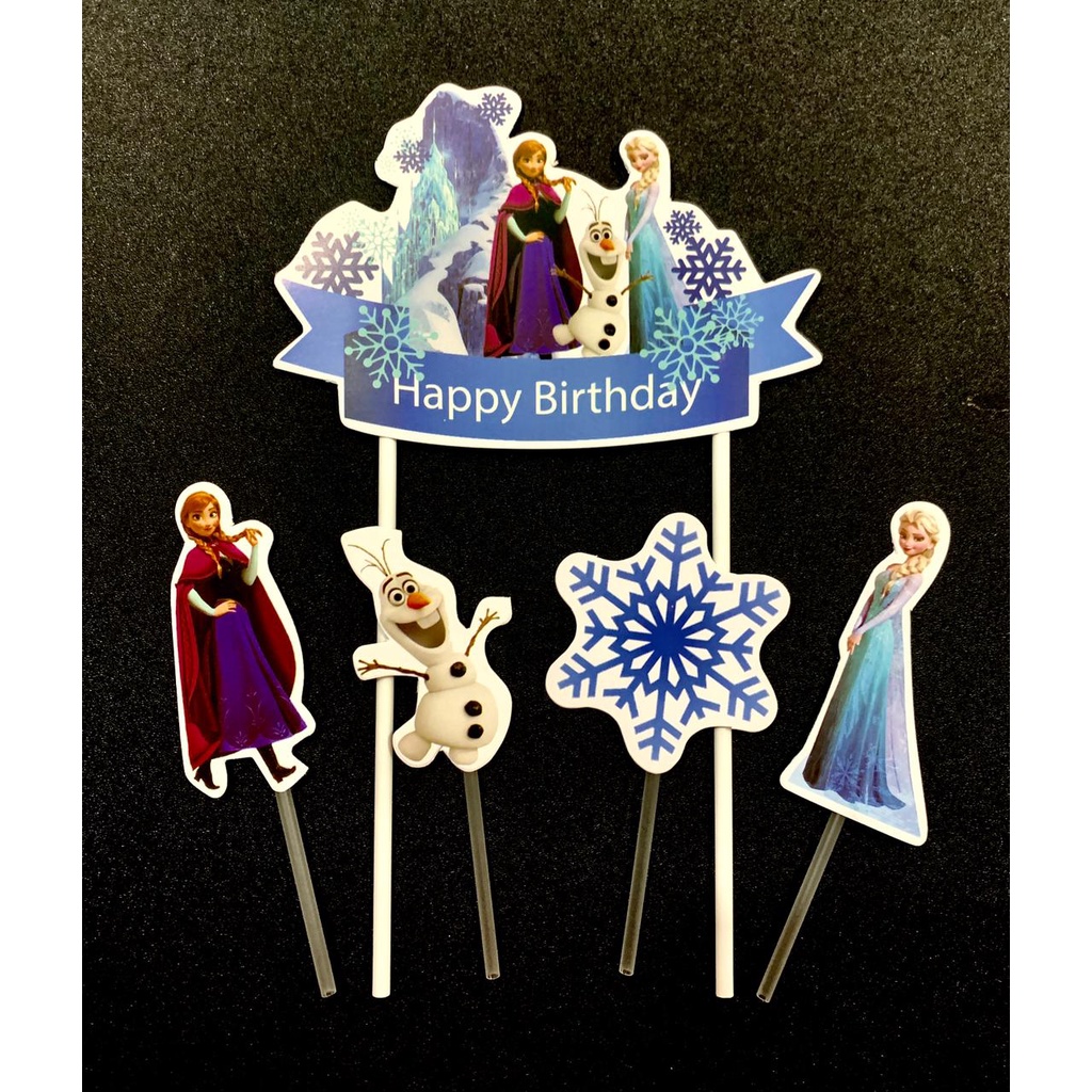 Topper Kue Ulang Tahun Frozen