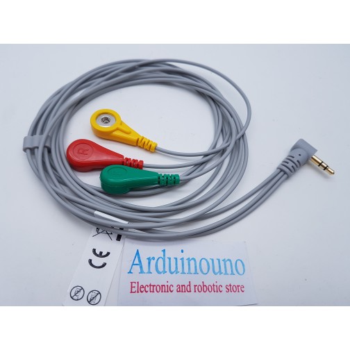 EMG/EKG/ECG Cable for heart sensor/ muscle sensor