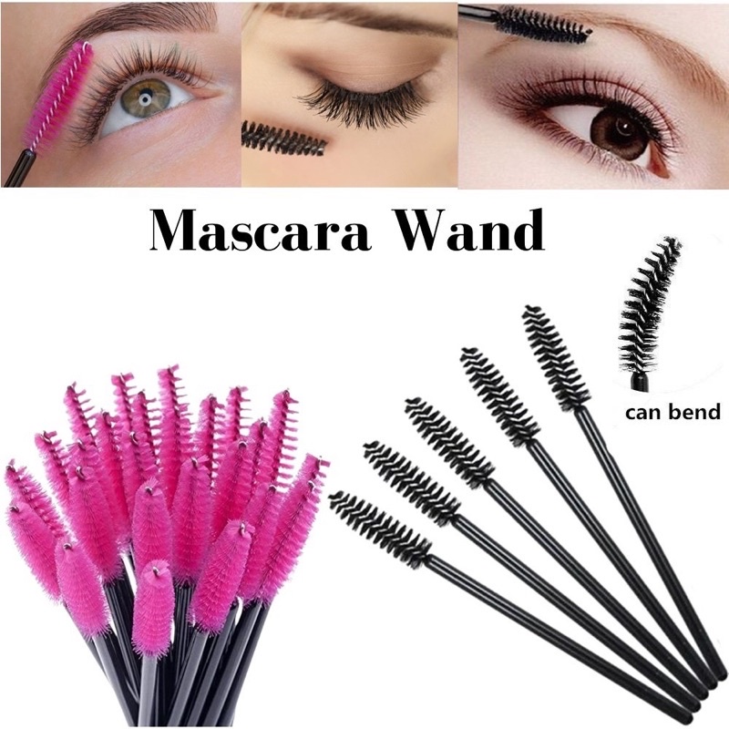 Sisir Kuas Maskara Spoolie Brush Mascara Wand Sikat Eyelash Extention Bulu Mata Alis Eyebrow Make Up Spuli
