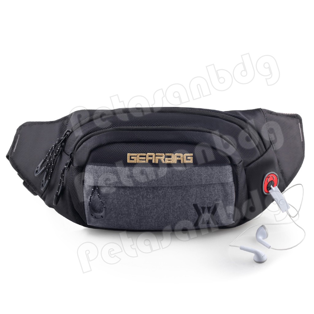 PTS - Tas Pinggang Gear Bag - Thunder Waistbag WITH EARPHONE HOLE -13093 PTS