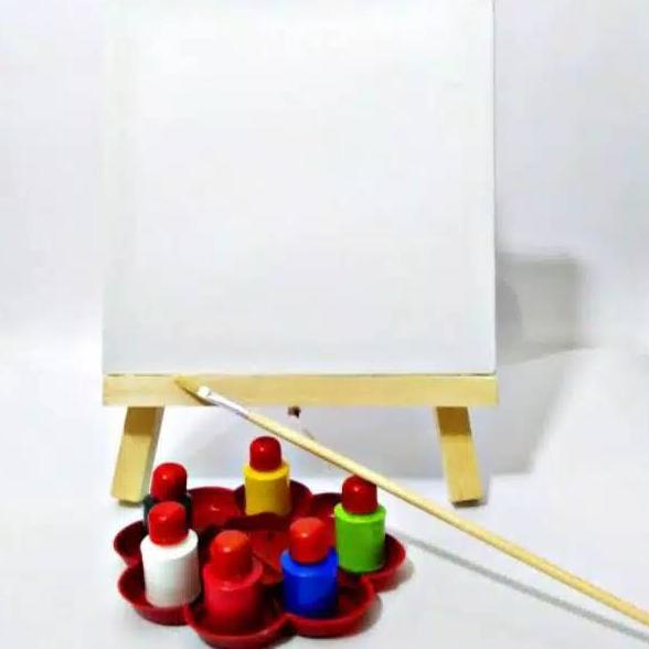 

Paket Komplit kanvas 20x20cm + Standing easel+ Cat Akrilik + koas + valet 정