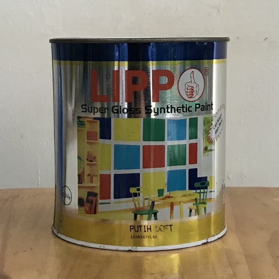 Cat Kayu dan Besi Lippo Paint (Putih Doft) 1 Kg