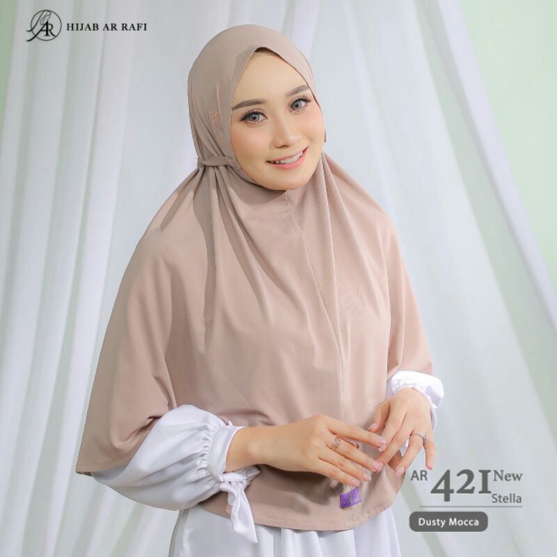 Arrafi hijab jilbab instan AR 421 new-dusty mocca