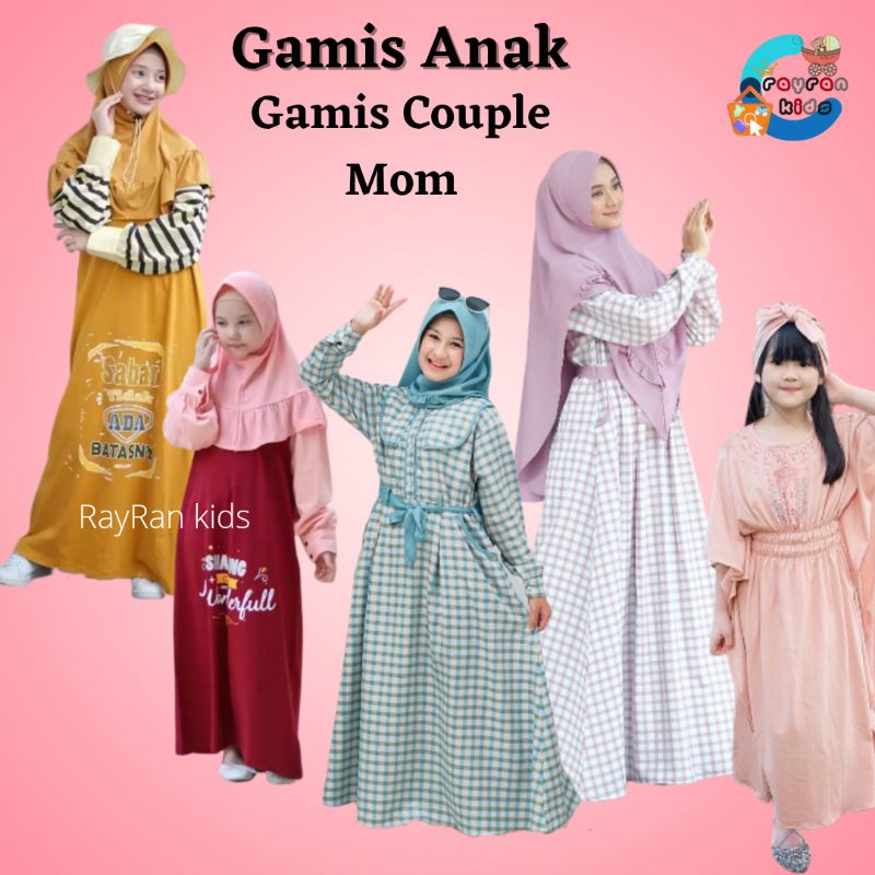 Gamis anak perempuan pakaian muslim anak gamis anak bayi sampai tanggung gamis katun rami anak gamis