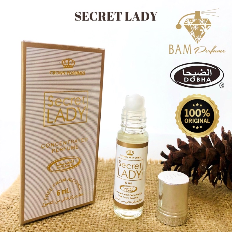 Parfum Dobha 6ML Aroma Secret Lady - Parfum Secret Lady Parfum Roll On