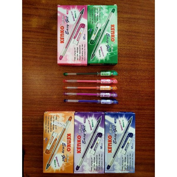 [ECER] Bolpen / pulpen Kenko Easy Gel Warna Warni