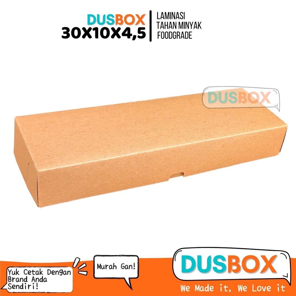 Box Brownies 30x10x4,5 / Box fudgy brownies / kotak brownies / Kemasan Brownies / Dus Brownies / Box