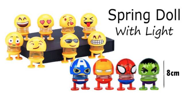 BONEKA EMOJI PER LAMPU - SPRING DOLL