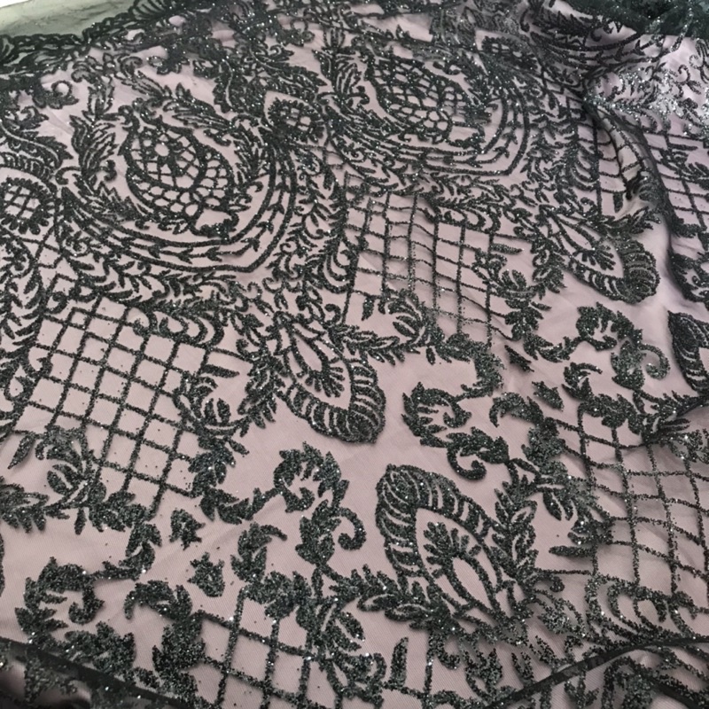 kain tile candy sugar warna hitam/tile sugarcandy hitam dan dustypink