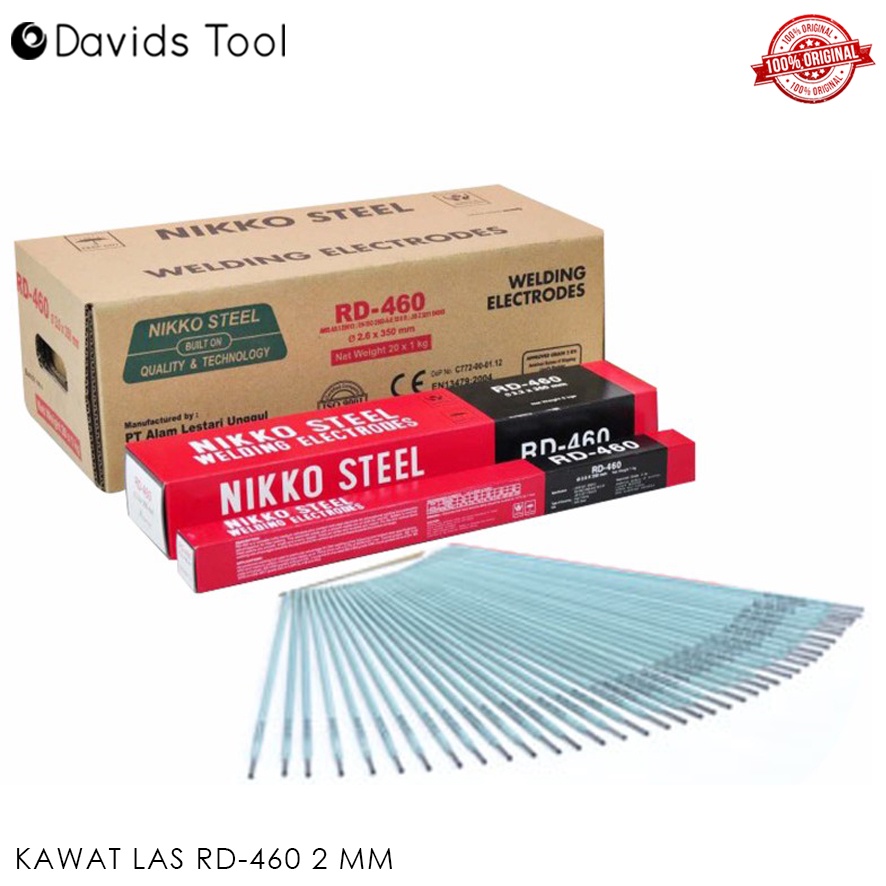 Kawat Las Listrik 2 mm Pakan Nikko Steel RD-460