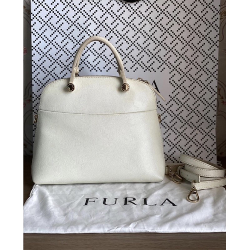 Furla Piper Dome Small White