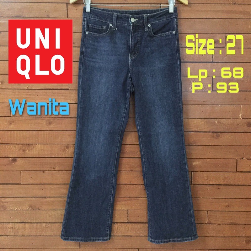 Celana Jeans Wanita Cutbray UNIQLO Size 27 -- [Kode 005]