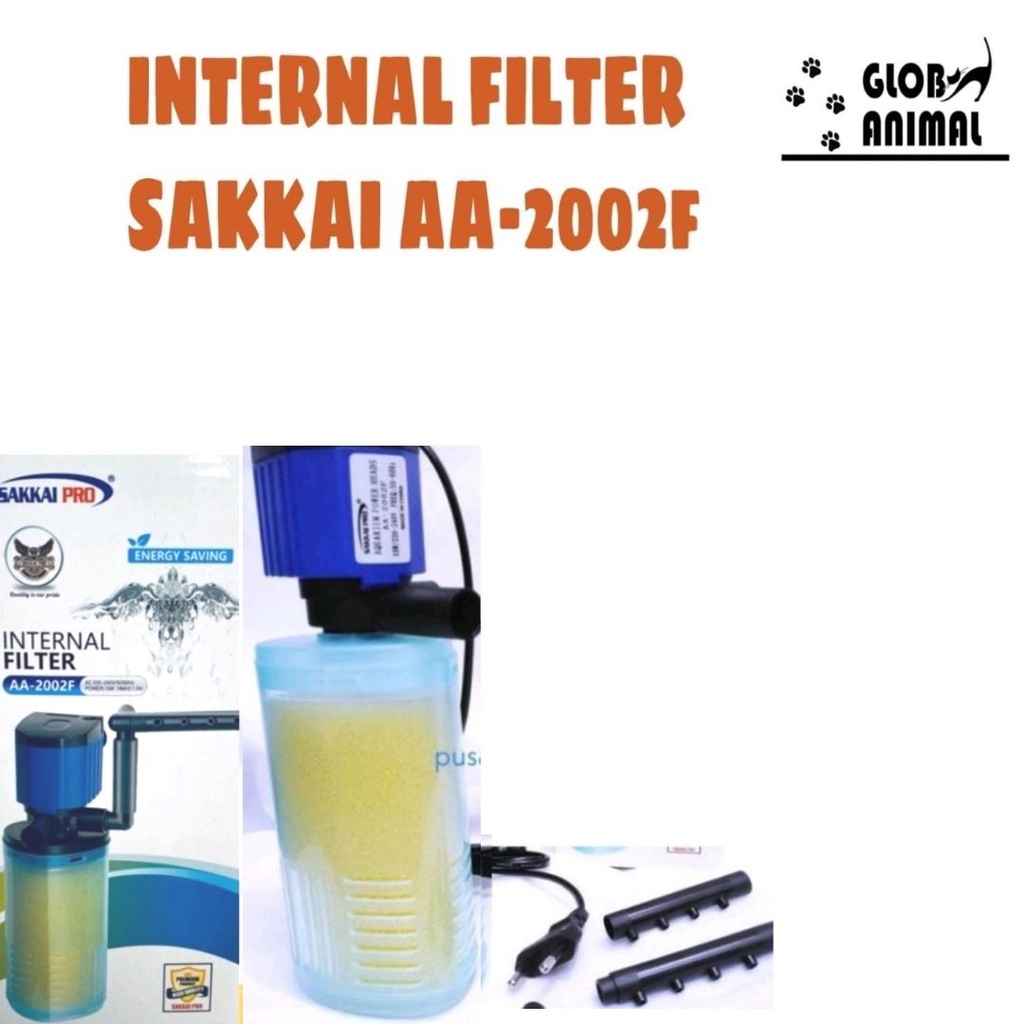 SAKKAI PRO AA-2002F INTERNAL FILTER POMPA AIR CELUP FILTER AQUARIUM