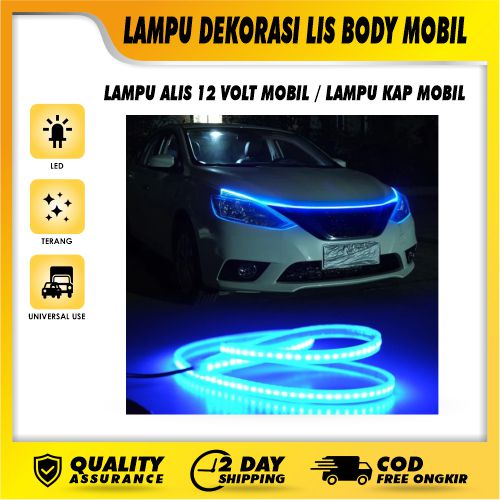 LAMPU DEKORASI LIS BODY MOBIL LAMPU ALIS 12 VOLT MOBIL LAMPU KAP MOBIL