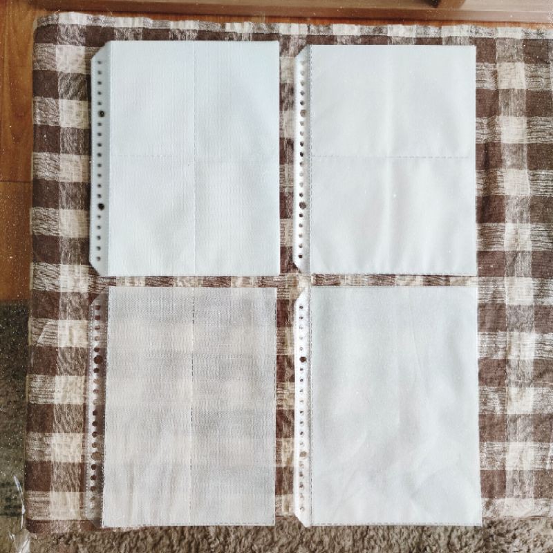 

[READY STOCK] Clear file isi binder set A5 2 sisi 4p 2p 1p PC photocard collection