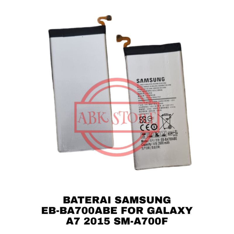 BATRE BATERAI BATTERY SAMSUNG GALAXY A7 2015 SM-A700F EB-BA700ABE