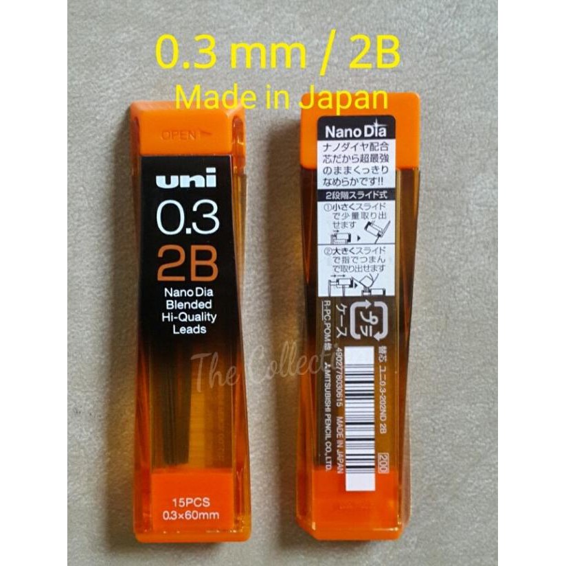 

! ATK256UN 0.3 mm 2B JAPAN 15 leads isi pensil mekanik mechanical pencil