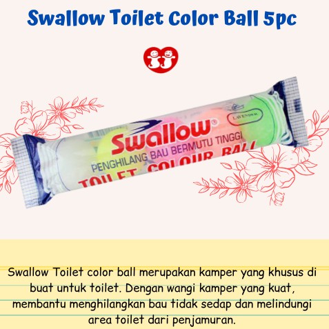 Swallow Toilet Color Ball 5pc