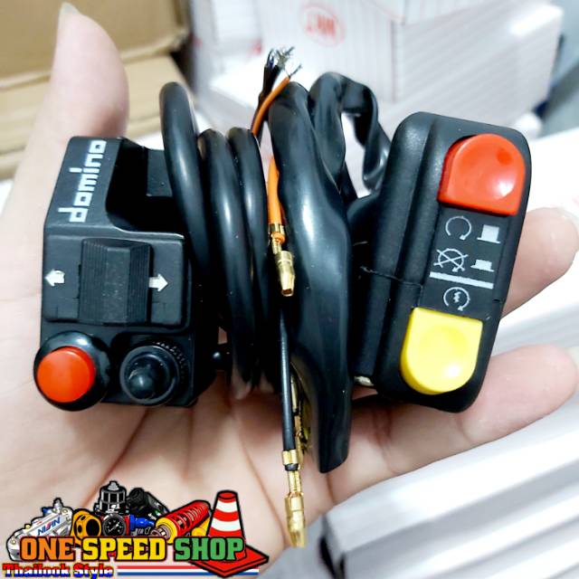 Saklar kiri kanan universal semua motor saklar kiri dan kanan 1 set MBK + MERAH KUNING