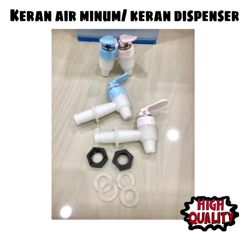 (BIRU & PINK) Keran dispenser (harga 1pasang) Keran air minum galon Keran dispenser galon