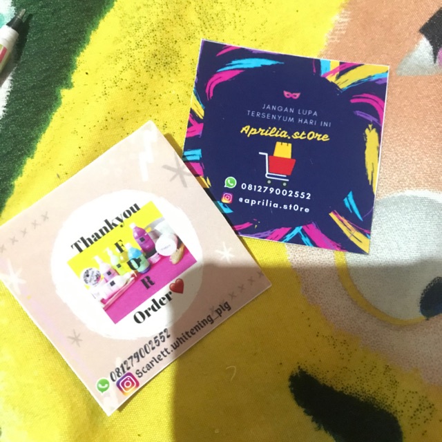 

Cetak stiker A3 (cut/ no cut)