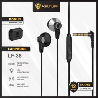 Earphone Lenyes LF38 Headset Headphone Original Extra Bass LF 38
