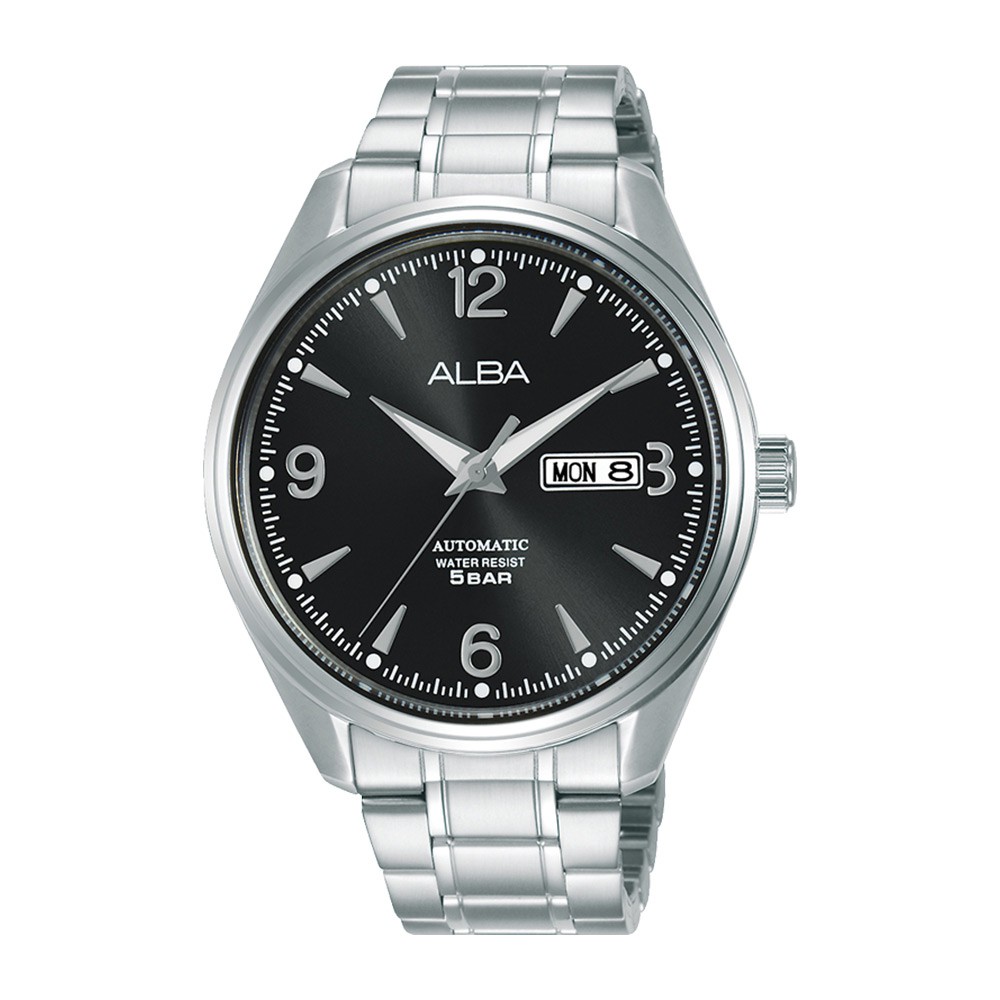 Alba Automatic AL4159X1 Analog Black Dial - Jam Tangan Pria AL4159