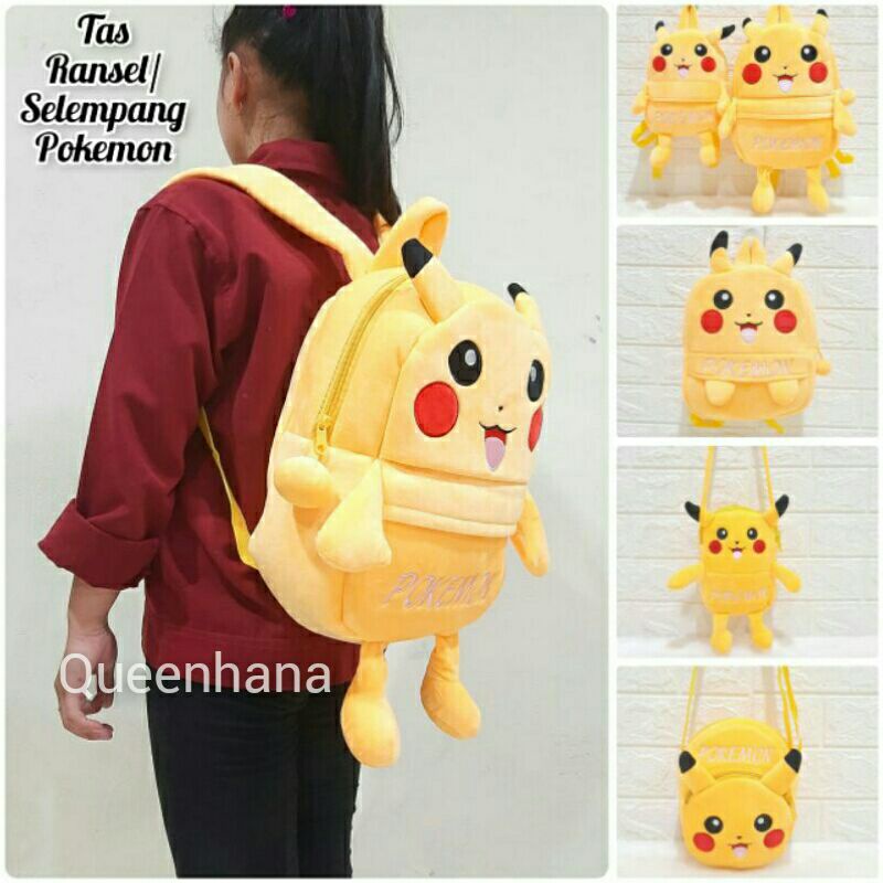 Tas Ransel Pokemon Tas Selempang Pikachu Tas Anak Pokemon