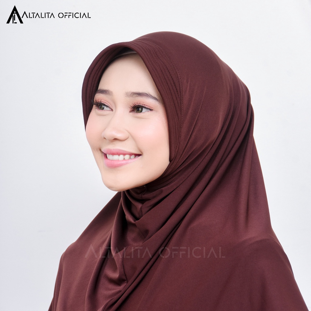 Altalita - Bergo Hamidah Sport Menutupi Dada Bahan Jersey Spandek High Quality Pad