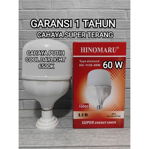 Hinomaru lampu led 60 watt type DIAMOND HN1105 60W tabung capsule cahaya putih 6500k